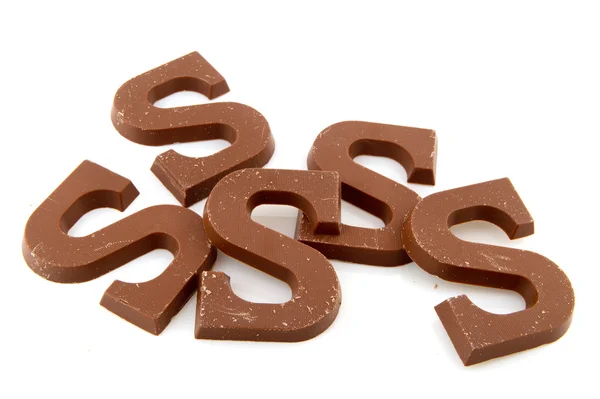 Lettere di cioccolato — Foto Stock