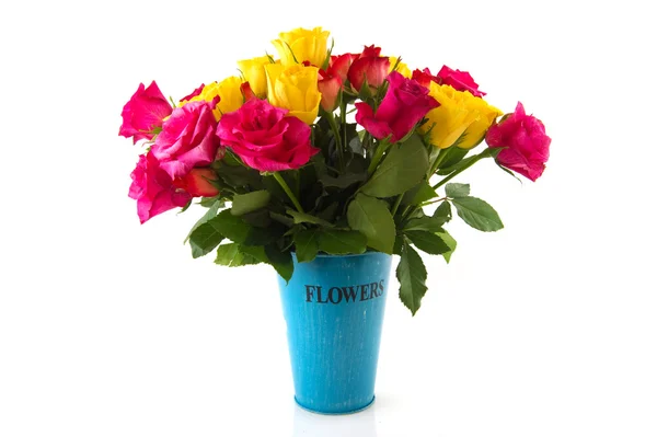 Kytice barevné růže — Stock fotografie