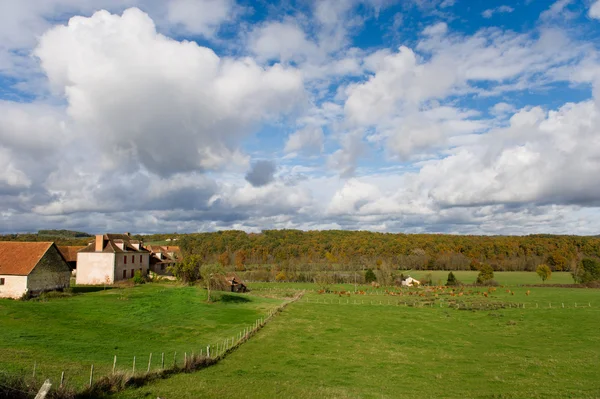 Landschaft in der französischen Dordogne — Stockfoto