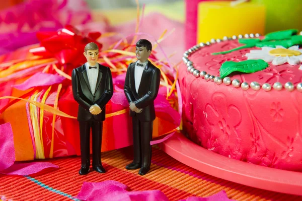 Dzień ślubu dla para gejów — Zdjęcie stockowe
