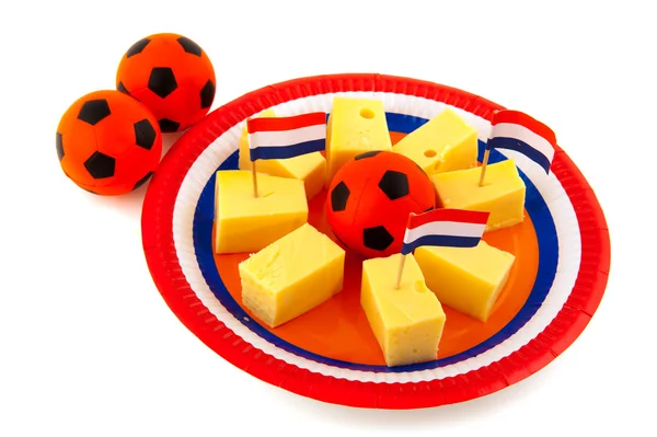 Cubetti di formaggio olandese — Foto Stock