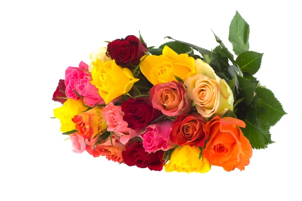 Kleurrijke boeket rozen — Stockfoto