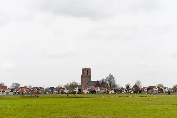 Небо Лінія Типовий Голландського Селища Ransdorp — стокове фото