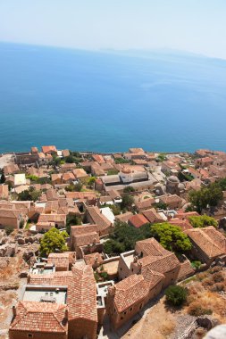 Şehir merkezindeki monemvasia