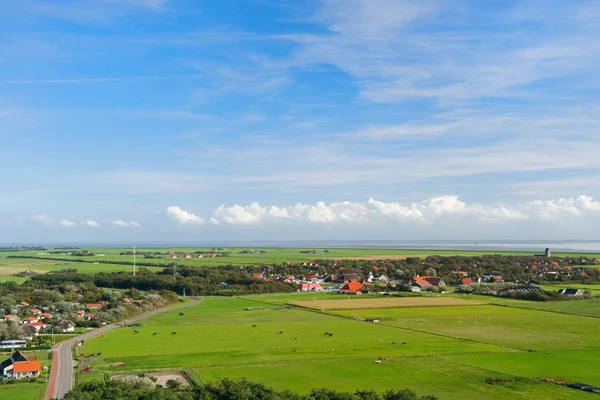 Landskap från nederländska Vadehavet ön — Stockfoto