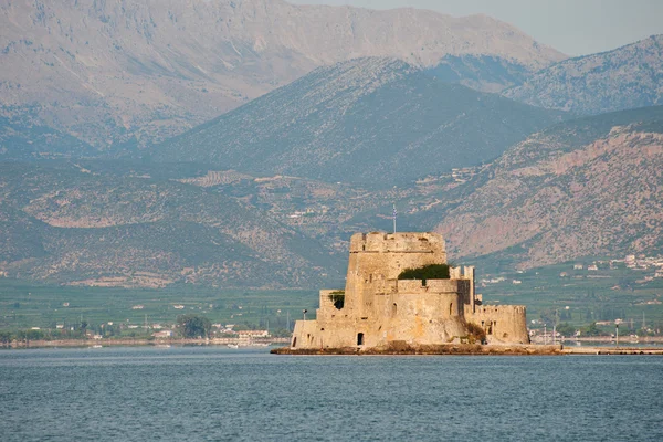 stock image Bourtzi tower at Nafplio in the Argolic gulf