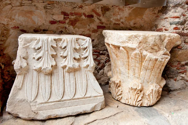 Byzantine ornaments in the town Mystras — Stock Photo, Image