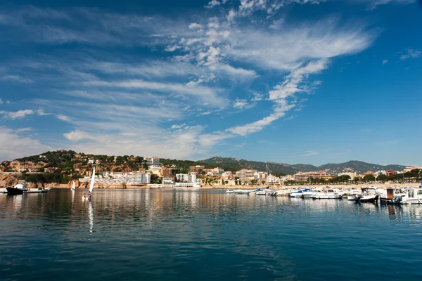 Haven in san feliu de gauxols — Stockfoto