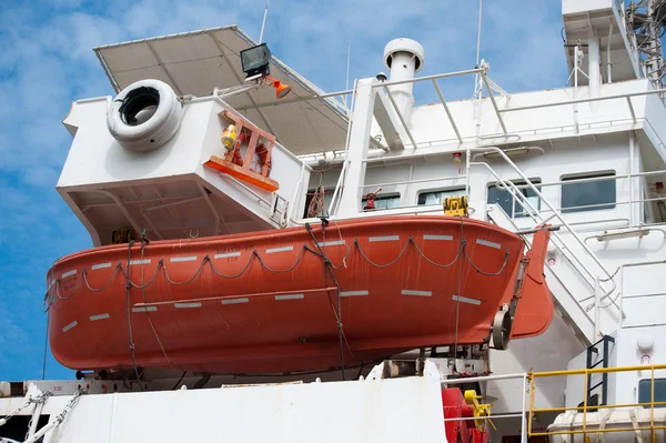 Barco salva-vidas no navio de cruzeiro Imagem De Stock