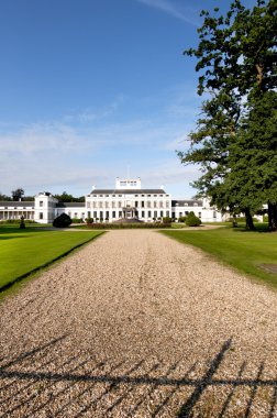 Palace Soestdijk with garden in the Netherlands clipart