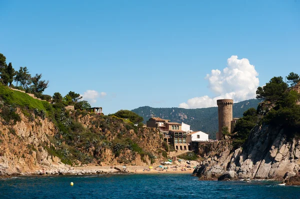 Castle at Spanish coast — Stock Photo, Image
