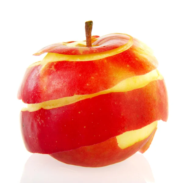 Descascando uma maçã — Fotografia de Stock