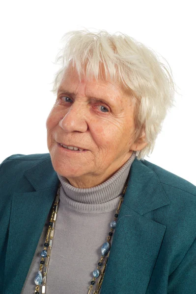 Yaşlı kadın portre — Stok fotoğraf