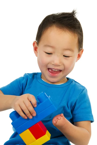 Счастливый китайский мальчик — стоковое фото