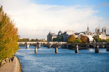 River the Seine in the French capitol Paris clipart