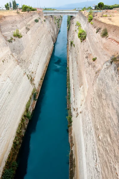 Canal Corinto Peloponeso Grego — Fotografia de Stock