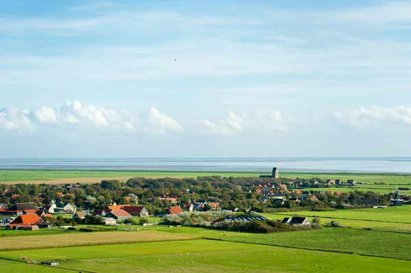Typical Dutch village Hollum — Stock Photo, Image