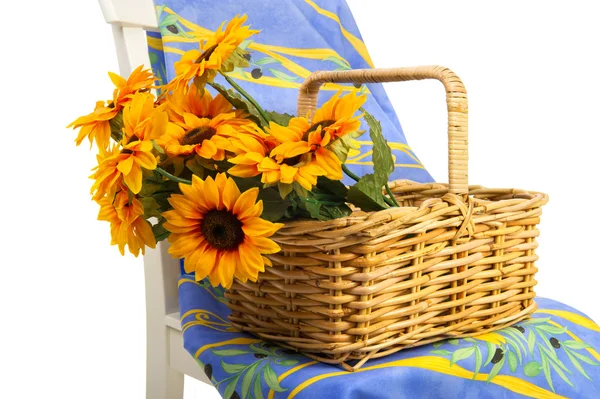 Frans Stilleven met zon bloemen — Stockfoto