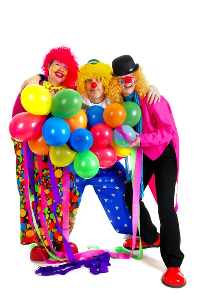 Happy clowns — Stock Photo, Image