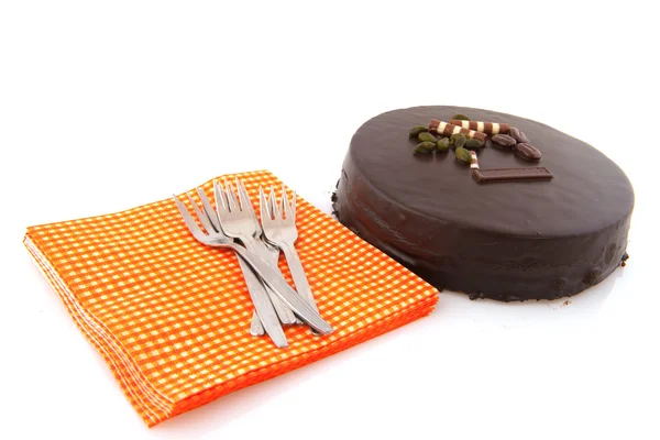 Delicioso pastel de chocolate — Foto de Stock