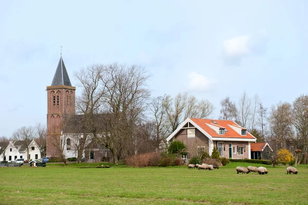 Типичная голландская деревня — стоковое фото