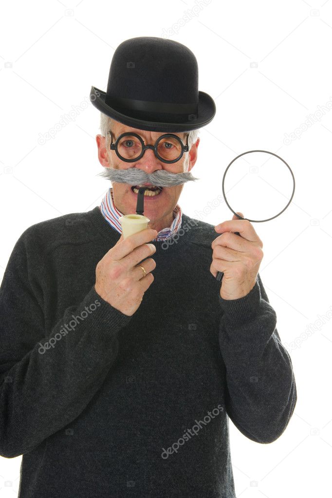 Inspector with magnifier