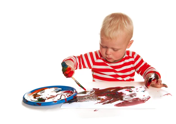 Pintura niño —  Fotos de Stock
