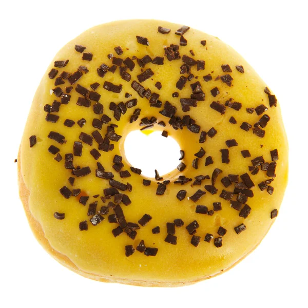 Жовтий пончик — стокове фото