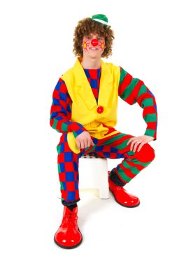 Funny clown clipart