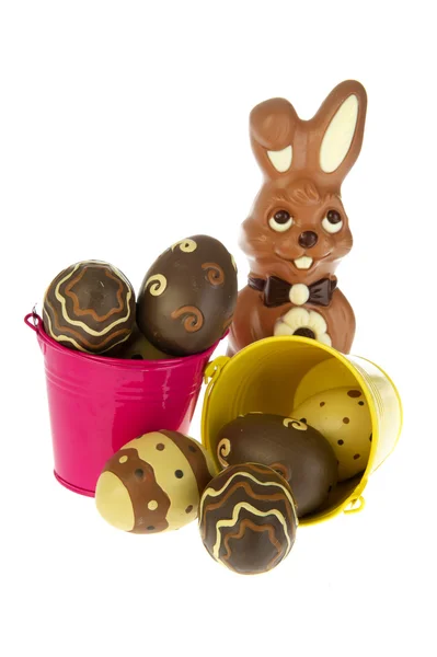 Kepçe çikolata Paskalya yumurtaları — Stok fotoğraf