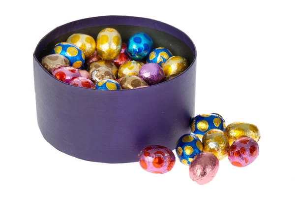 Kleine chocolade-eieren — Stockfoto