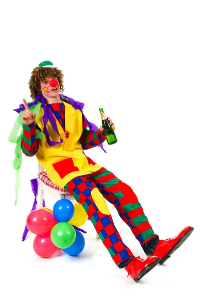 Clown nach der Party — Stockfoto