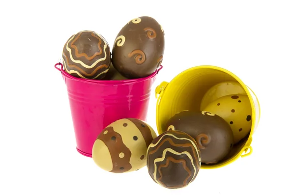 Cubos de chocolate huevos de Pascua —  Fotos de Stock