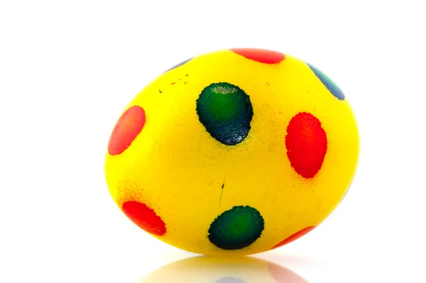 Yellow painted easter egg — Stock Photo, Image