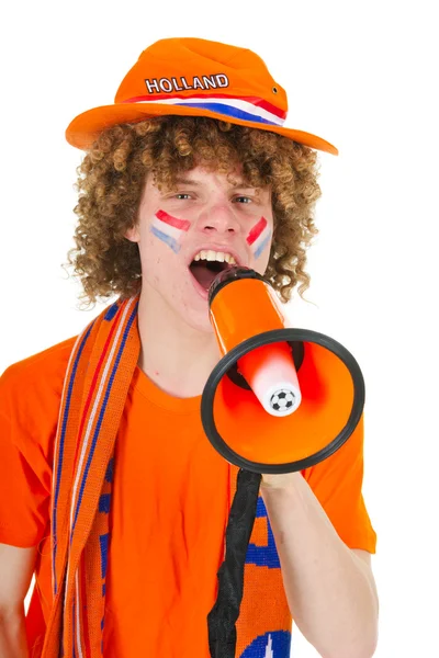 Boy está apoyando a los holandeses —  Fotos de Stock