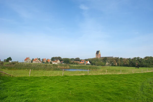 Malá vesnice v holandské island — Stock fotografie