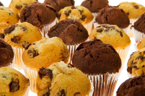 Muchos muffins de chocolate —  Fotos de Stock