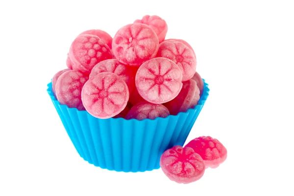 Růžová Malinová cukroví — Stock fotografie