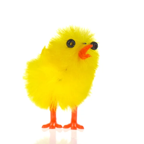 Žlutá velikonoční kuřátko — Stock fotografie