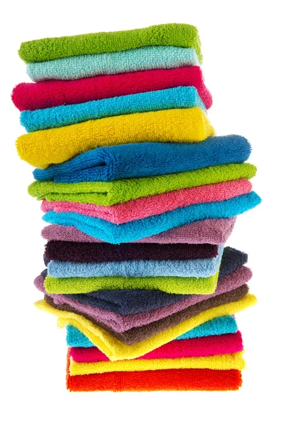 Viele bunte Handtücher — Stockfoto