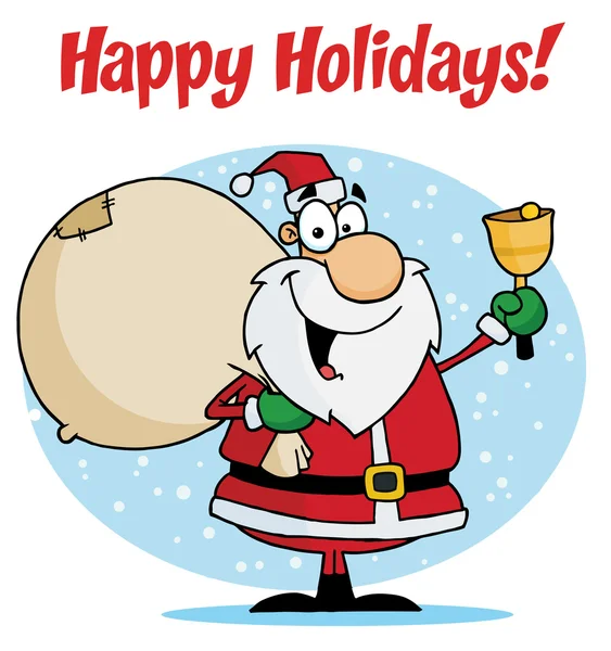 Happy Holidays With Santa Claus — Stock Photo, Image