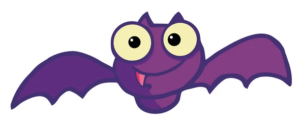Personaje Dibujos Animados Halloween Happy Bat —  Fotos de Stock