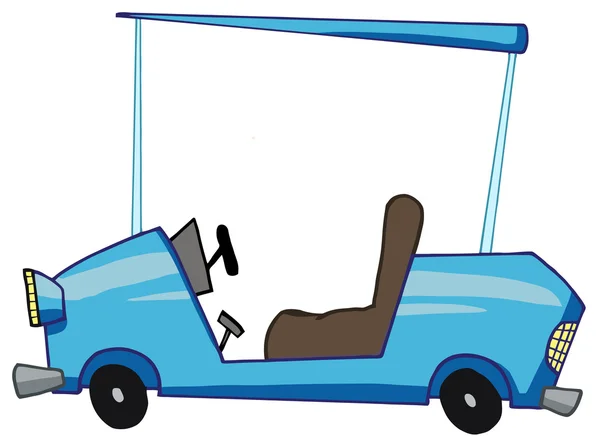 Γελοιογραφία Μπλε Σπορ Αυτοκίνητο — Φωτογραφία Αρχείου