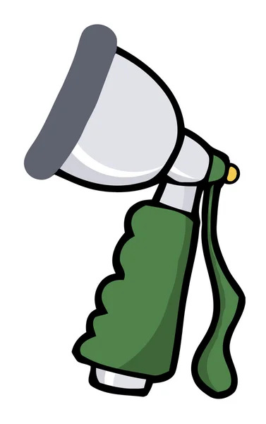 Hand Held Hose Spray Nozzle Cartoon Character — Stock Photo, Image