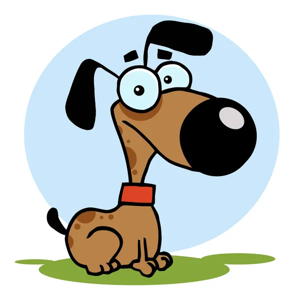 Glücklich Hund Zeichentrickfigur — Stockfoto