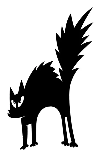 흑인과 고양이 캐릭터 — 스톡 사진