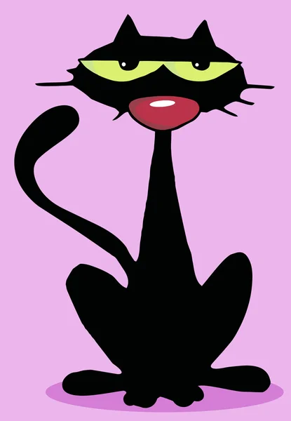 Kara kedi karakteri — Stok fotoğraf
