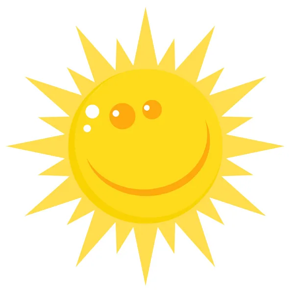 Sun Face With A Smile — Stock Photo, Image
