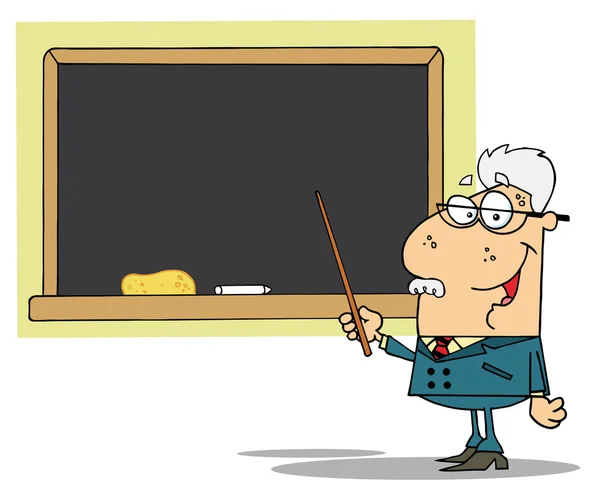School Professor Displayed On Chalk Board — Stock Photo, Image