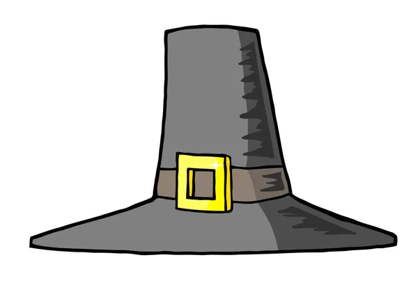 Großer Pilgerhut Mit Schnalle — Stockfoto